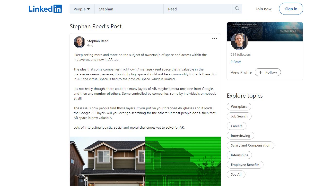 Stephan Reed on LinkedIn: Who owns your address in AR? Probably not you.