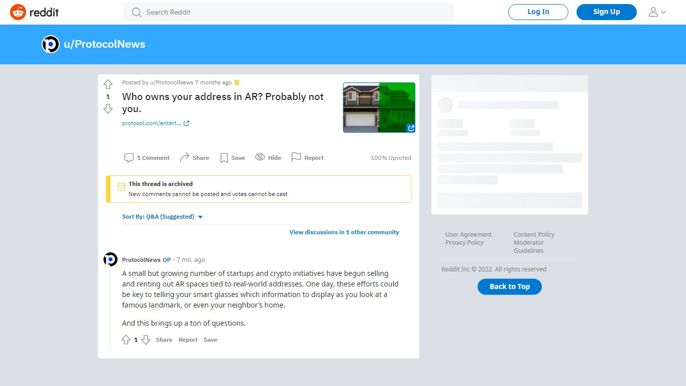 Who owns your address in AR? Probably not you. : u/ProtocolNews
